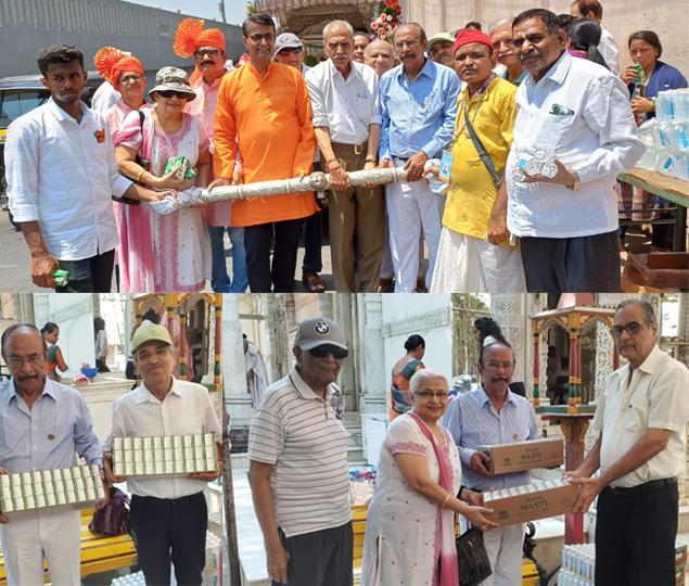 Giants Group of Ghatkopar Distributes Essentials to Shirdi Sai Pilgrims on Gudhi Padwa Day