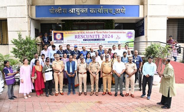 RESCUNITE 2024  Thane Police Commissioner Office Flags off Pre Monsoon Rescue Operation